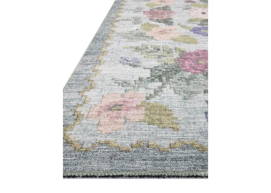 Rosa RSA-02 Sky 3''9" x 5''6" Rug by Rifle Paper Co.