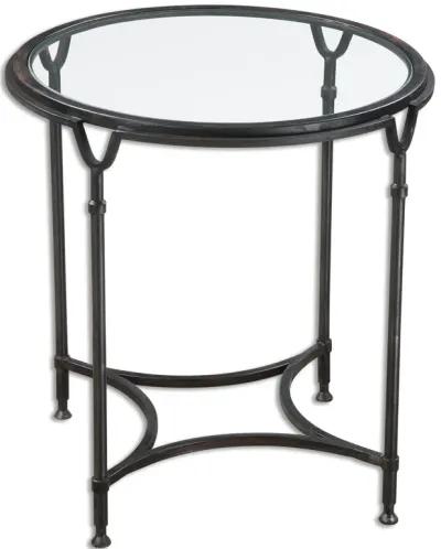 Uttermost Samson Glass Side Table