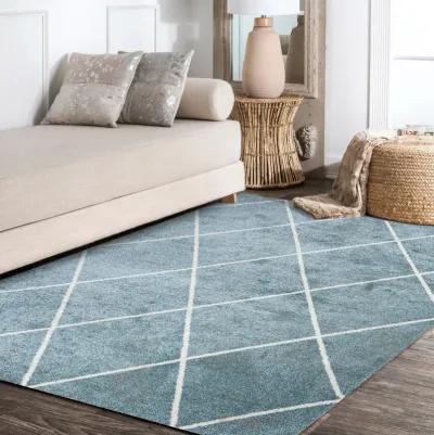 Cole Minimalist Diamond Trellis Area Rug