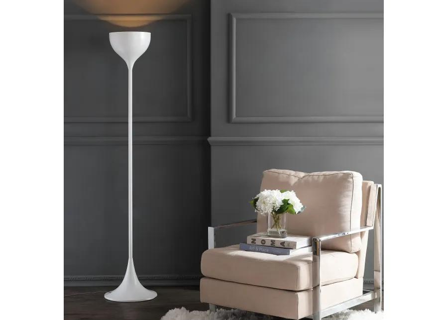 Joyce 69.5" Metal LED Floor Lamp, White