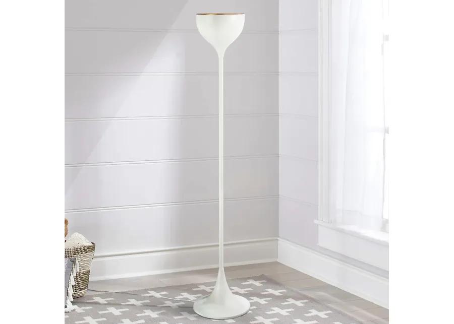 Joyce 69.5" Metal LED Floor Lamp, White