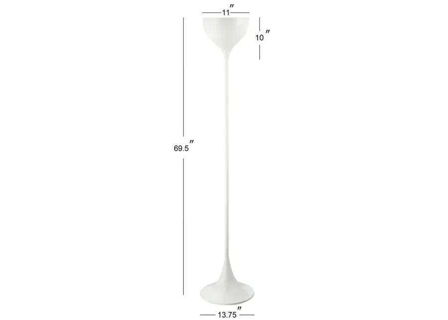 Joyce 69.5" Metal LED Floor Lamp, White