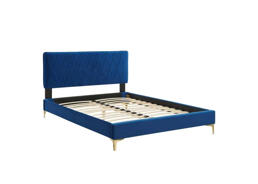 Modway - Phillipa Performance Velvet King Platform Bed