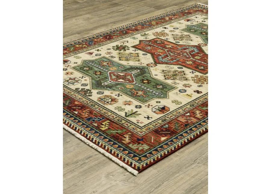 Lilihan 2' x 3' Red Rug