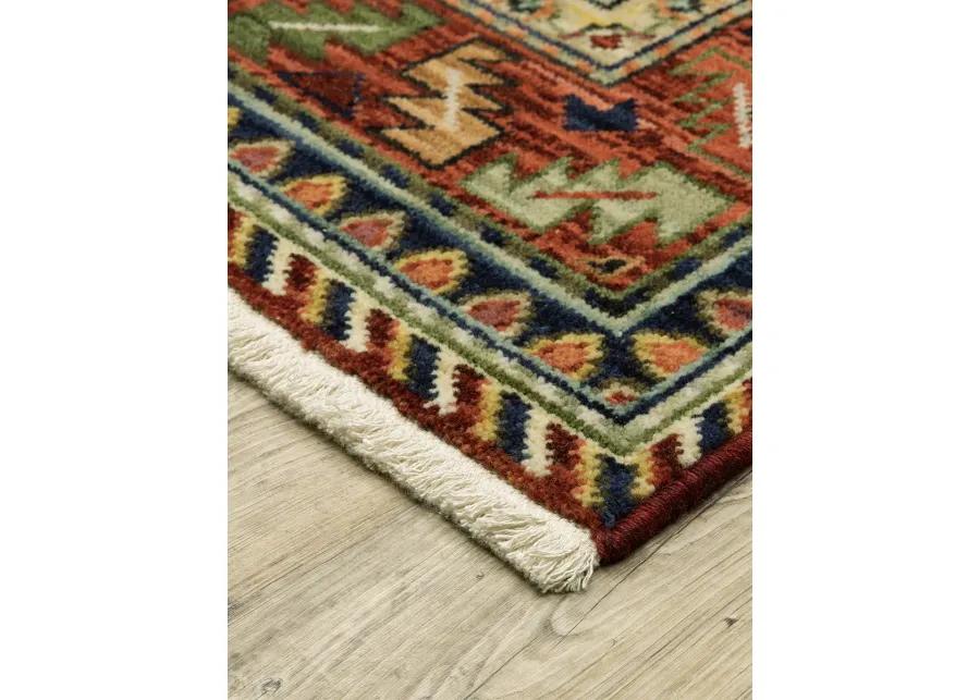 Lilihan 2' x 3' Red Rug