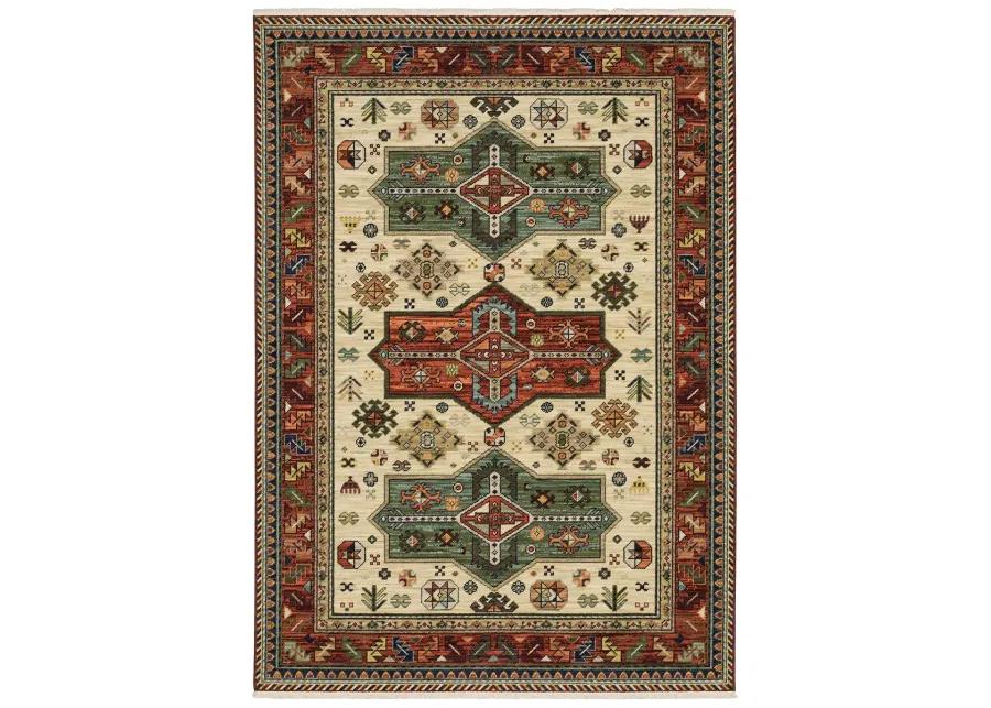 Lilihan 2' x 3' Red Rug