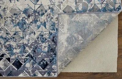 Indio 39H0F Blue/Ivory/Gray 2'10" x 7'10" Rug