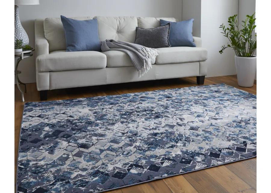 Indio 39H0F Blue/Ivory/Gray 2'10" x 7'10" Rug