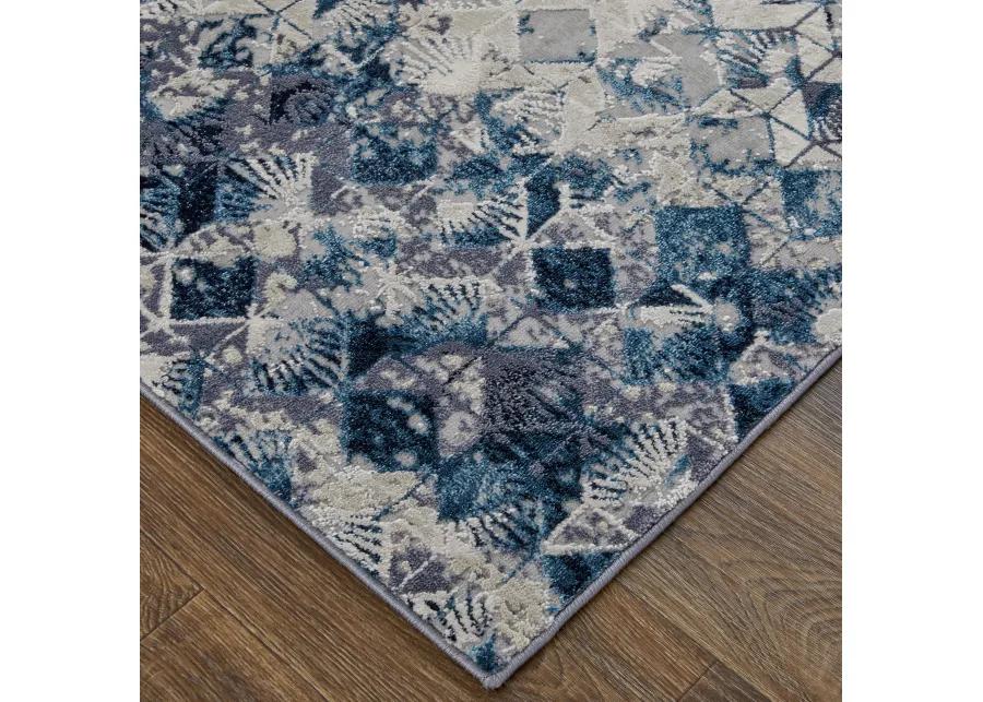 Indio 39H0F Blue/Ivory/Gray 2'10" x 7'10" Rug