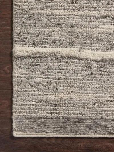 Rayan RAY03 Charcoal/Ivory 7'9" x 9'9" Rug