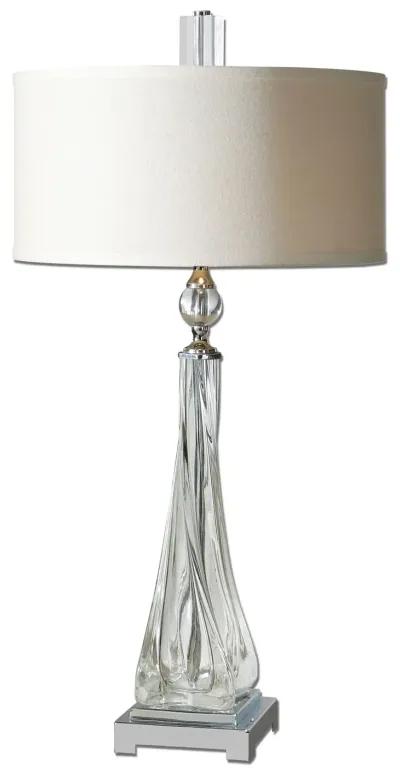 Uttermost Grancona Twisted Glass Table Lamp