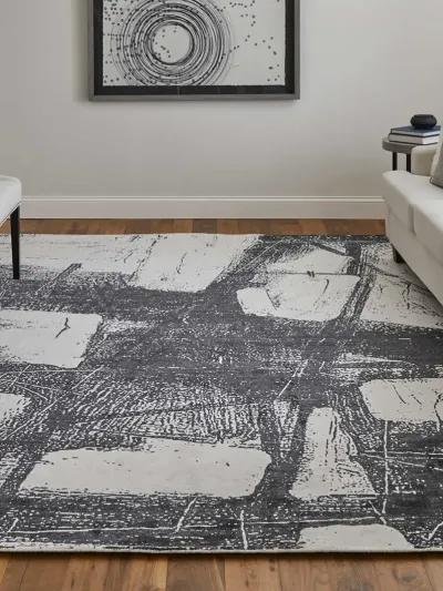 Coda 8927F 3'6" x 5'6" Black/White Rug