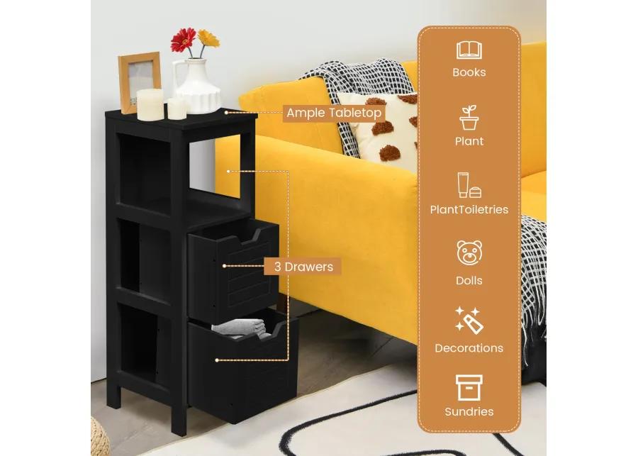 Floor Cabinet Multifunction Storage Rack Stand Organizer