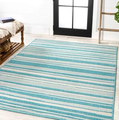 Castara Wavy Stripe Modern Indoor/Outdoor Area Rug