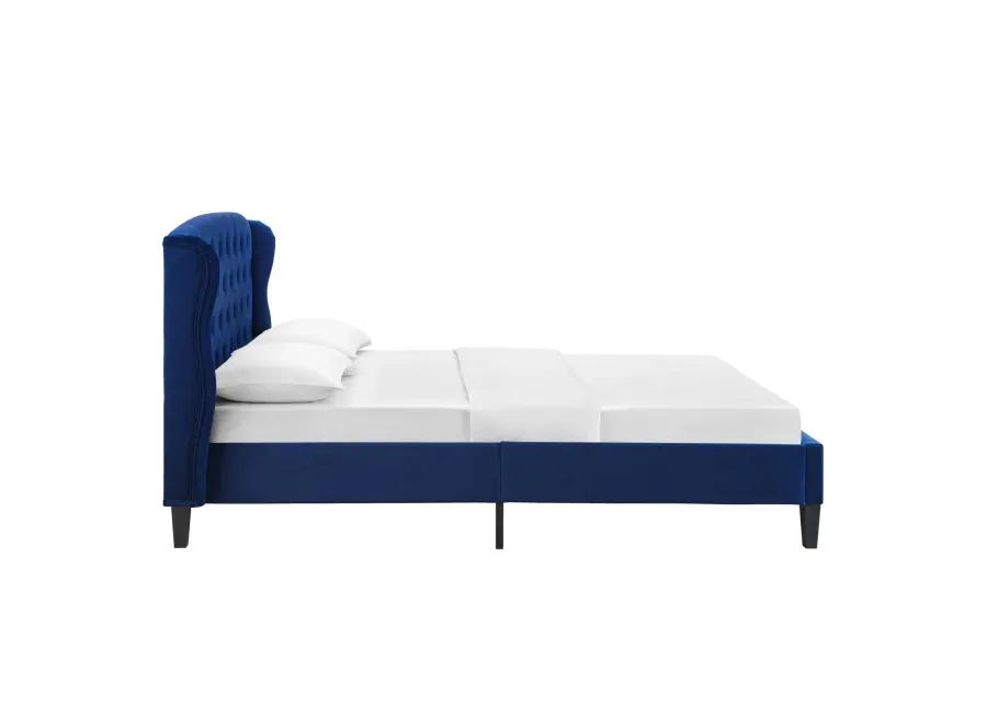 Modway - Penelope Tufted Wingback Queen Performance Velvet Platform Bed