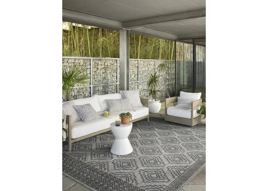 Rainier RAI06 Grey/Charcoal 5'3" x 7'7" Rug