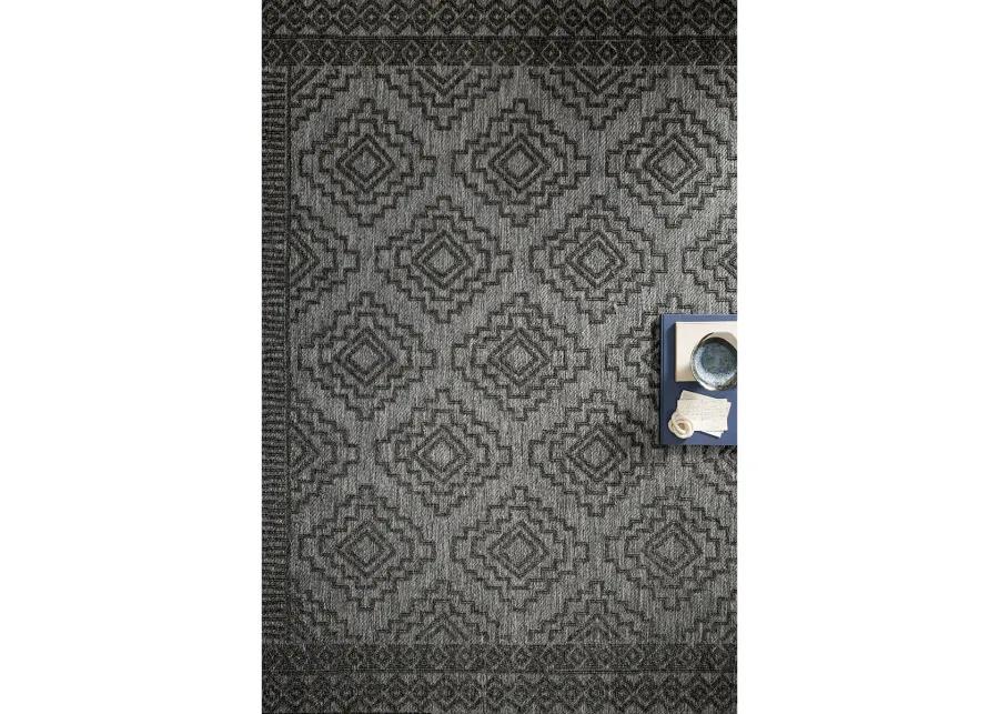 Rainier RAI06 Grey/Charcoal 5'3" x 7'7" Rug