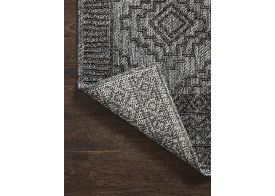 Rainier RAI06 Grey/Charcoal 5'3" x 7'7" Rug