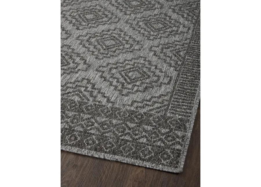 Rainier RAI06 Grey/Charcoal 5'3" x 7'7" Rug