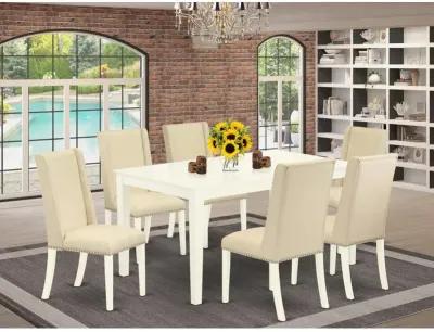 Dining Room Set Linen White