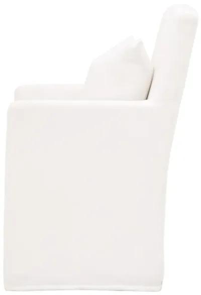 Slipcover Arm Chair with Casters