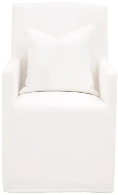 Slipcover Arm Chair with Casters