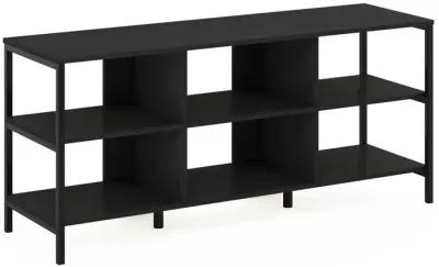 Furinno Camnus Modern Living TV Stand for TVs up to 60 Inch, Americano/Black