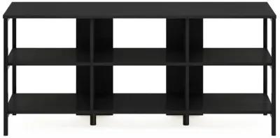 Furinno Camnus Modern Living TV Stand for TVs up to 60 Inch, Americano/Black