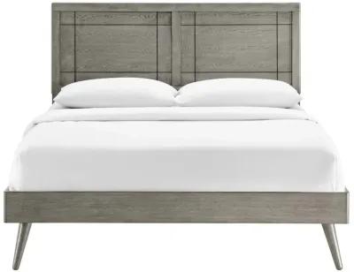 Modway - Marlee Twin Wood Platform Bed with Splayed Legs