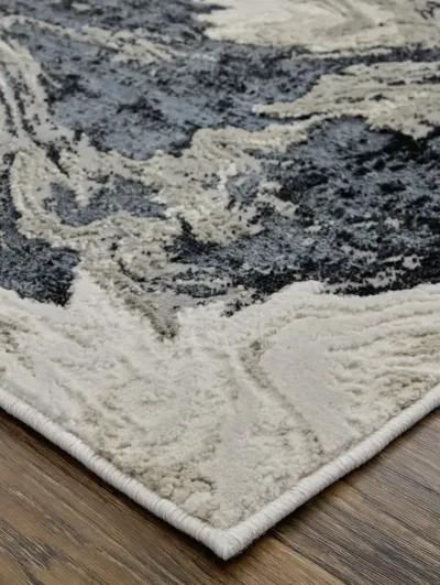 Micah 39LPF 9'2" x 12' Ivory/Black/Taupe Rug