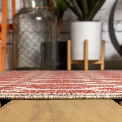 Trebol Moroccan Trellis Textured Weave Indoor/Outdoor Area Rug