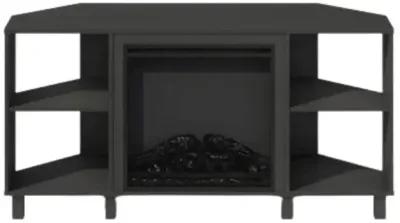 Electric Fireplace Corner TV Stand, Entertainment Center for TV up to 55 Inch