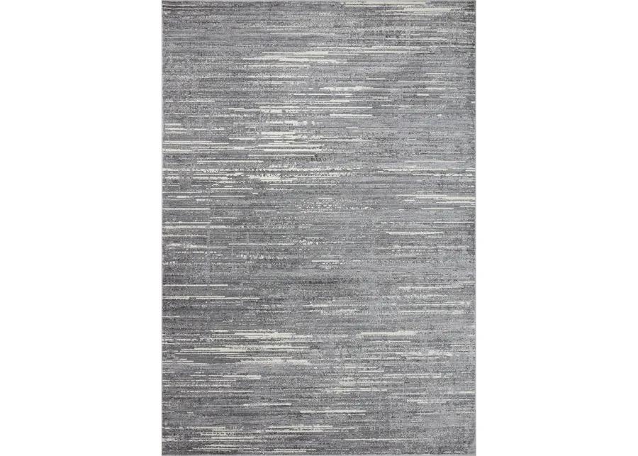 Arden ARD03 Grey/Ivory 6'3" x 9' Rug