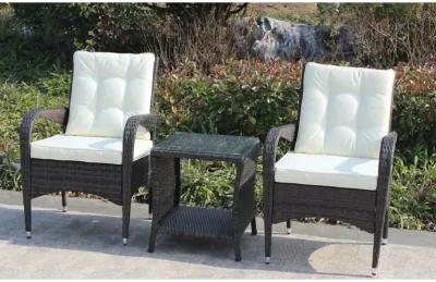 Outdoor Patio Furniture Sets 3 Piece Conversation Set Wicker Rattan Sectional Sofa With Seat