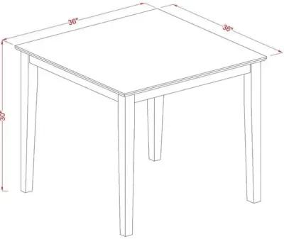 3 Piece Dinette Set for Small Spaces Contains a Square Dining Table