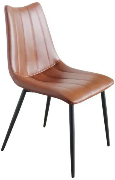 Moe's Home Collection ALIBI DINING CHAIR BROWN-SET OF TWO