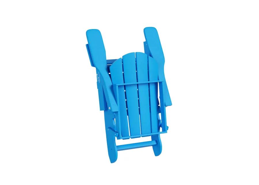 WestinTrends 3-Piece Outdoor Patio Adirondack Chairs with Side Table Set