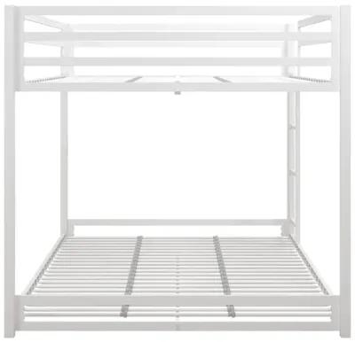 DHP Miles Metal Full Over Full Bunk Bed, White