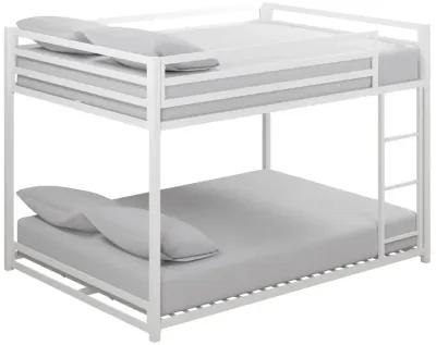 DHP Miles Metal Full Over Full Bunk Bed, White