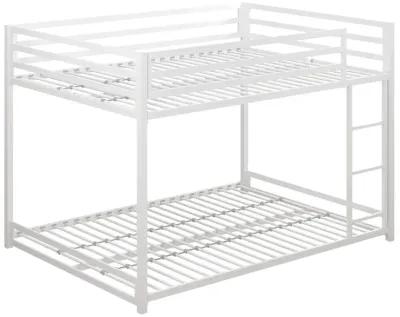 DHP Miles Metal Full Over Full Bunk Bed, White