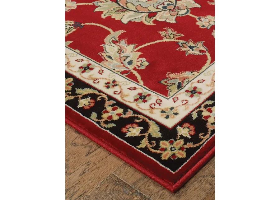 Kashan 6'7" x 9'6" Red Rug