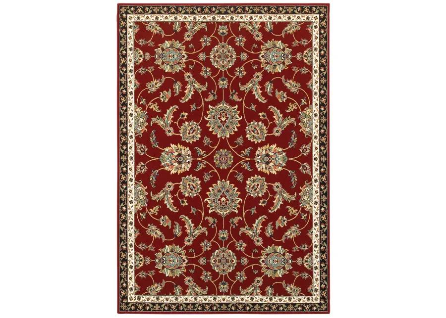 Kashan 6'7" x 9'6" Red Rug