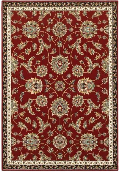 Kashan 6'7" x 9'6" Red Rug