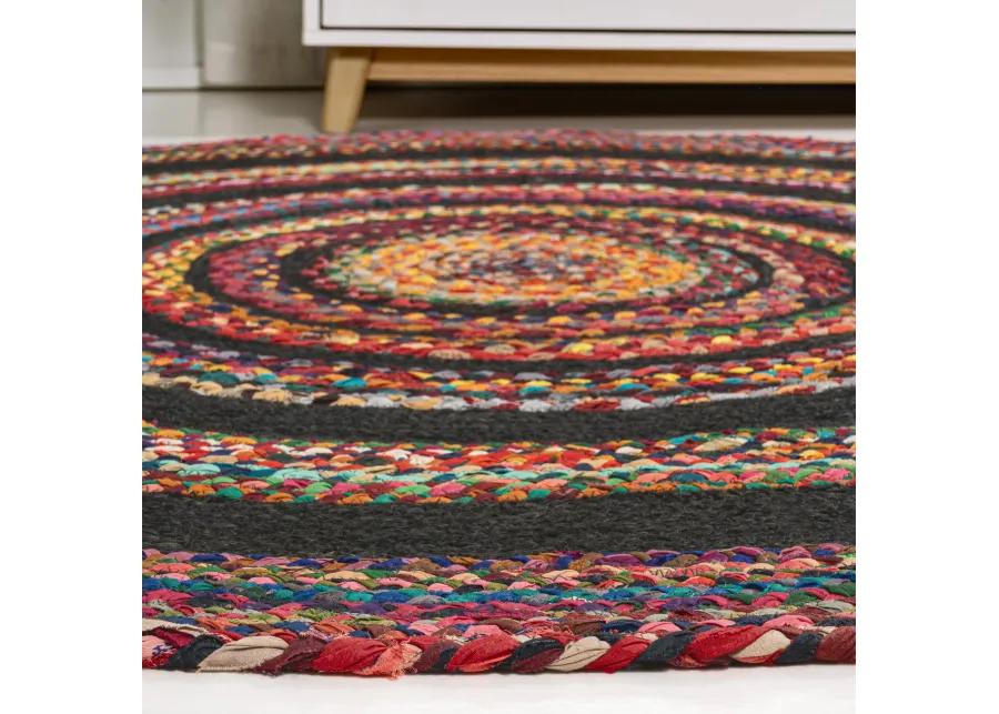 Abyss Braided Bohemian Coastal Jute Area Rug