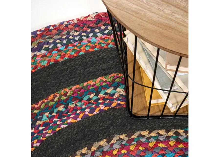 Abyss Braided Bohemian Coastal Jute Area Rug