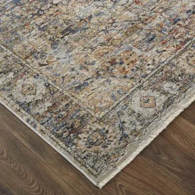 Kaia 39GMF Tan/Orange/Blue 2' x 3' Rug