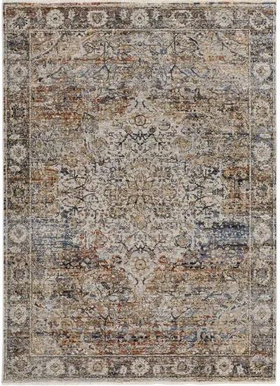 Kaia 39GMF Tan/Orange/Blue 2' x 3' Rug