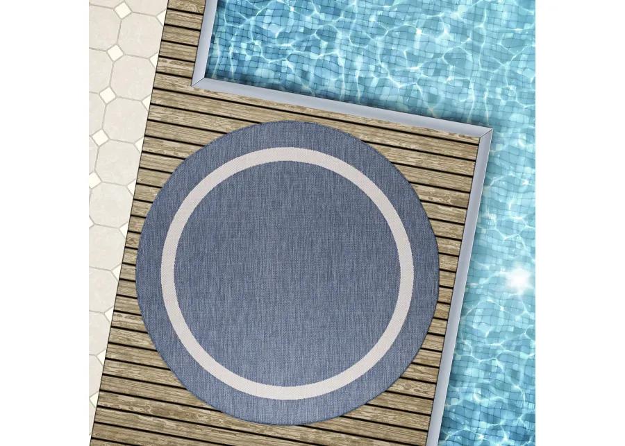 Waikiki Bordered Indoor/Outdoor Area Rug