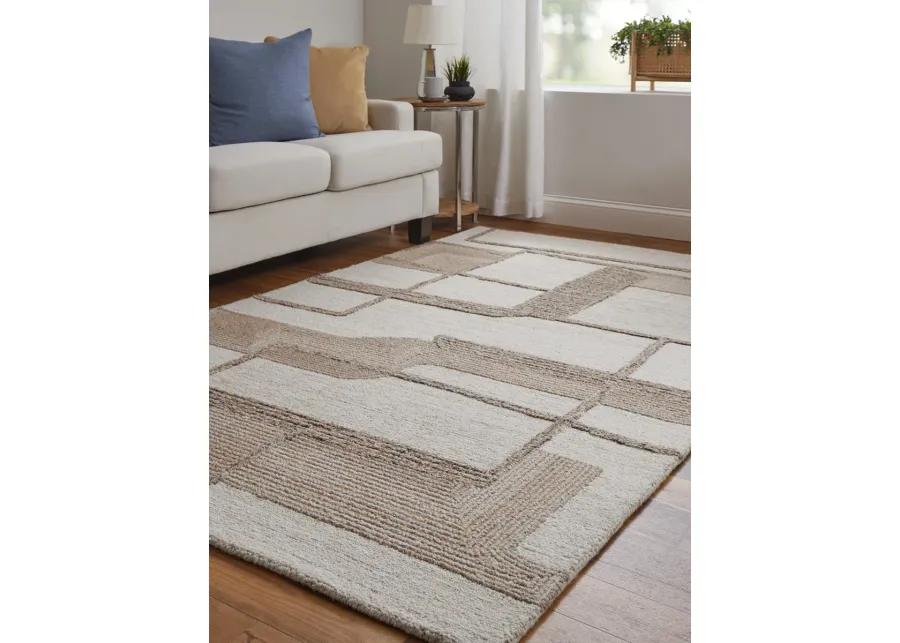 Pollock 8954F 2' x 3' Ivory/Brown/Tan Rug