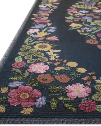 Perennial PRN-01 Navy 6''7" x 9''4" Rug by Rifle Paper Co.